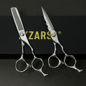 Tijeras de Peluquería Profesionales Ergonómicas 440c para Diestros, Hoja Afilada, Acero Inoxidable Japonés de Primera Calidad, Equipo de Estilismo - Product Image 1