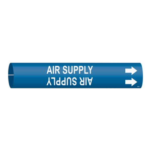 Marqueur de tuyau flexible à clipser Brady Air Supply pour conduites d'air intérieures et extérieures - Product Image 3