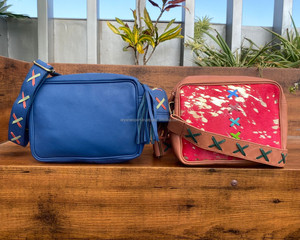 Customize Metallic Recycled Leather Lady's Shoulder Sling Bag Stylish and Trending Colorful Leather Tassel Luxury Crossbody Bags - Product Image 5