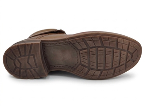 Botas Chukka de Cuero Genuino Marrón, Altura al Tobillo, Punta Redonda, Cierre con Cordones, Suela de Goma, Entresuela de EVA, Forro de Algodón Transpirable - Product Image 3