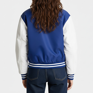 Veste d'hiver décontractée pour femme, coupe oversize, coupe-vent, imperméable, respirante, légère, en peau de mouton, col montant, style universitaire, très vendue - Product Image 3