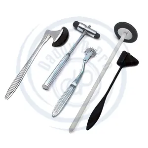 5 Pcs Neuro Percussion Berliner Reflex Taylor Bucks Hammer Diagnostic Kit Stainless Steel Neurological Examination Kit