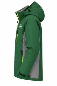 <b>Men</b>’s 3-in-1 Waterproof Hooded Outdoor <b>Jacket</b> with Detachable Fleece Liner Contrast Panels Neon Zippers Custom Logo Shell - Product Image 3