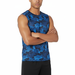 Débardeur sans manches pour homme de haute qualité, léger, en coton doux, respirant et confortable, avec option de personnalisation de la marque pour un usage quotidien - Product Image 2