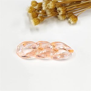 Acrylic Linking Rings Oval <b>Quick</b> <b>Link</b> Connectors for Curb Chains Purse Eyeglass Chain DIY Craft Making 15x9x3mm (Clear) - Product Image 1