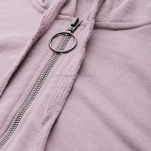 Sudadera con Capucha Personalizable para Mujer de Nardon Apparel, con Bloques de Color, Estilo Casual Holgado, con Cierre de Cremallera - Product Image 5