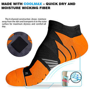 Meilleures chaussettes invisibles pour hommes en polyester, nouveau style, douces, respirantes, tricotées pour l'été, pour le bureau, noires, blanches, bleues, autres couleurs - Product Image 4