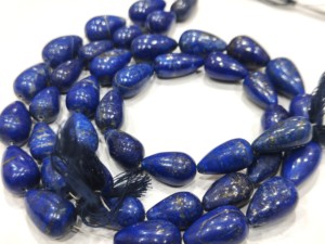 Piedras Preciosas de Zafiro Azul Natural de Alta Calidad, Forma de Gota, 10x15mm, Lisas, Hilo de 8 Pulgadas para la Fabricación de Joyas, EMINENT JEWEL N ARTS - Product Image 1