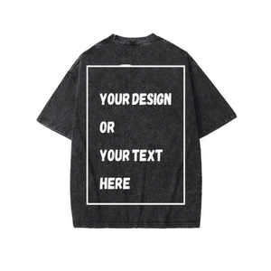 T-shirt personnalisé de haute qualité pour hommes, style streetwear, coupe ample, surdimensionné, 100% coton, écologique, respirant, vente en gros - Product Image 1