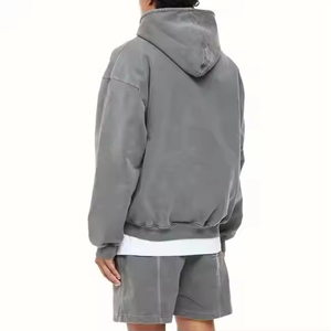 Sweat à capuche homme 2026 en coton 100% de haute qualité, grammage lourd, délavé à l'acide, séchage rapide, prix abordable - Product Image 2