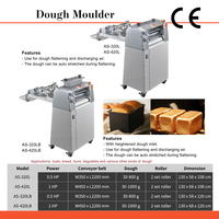 Façonneuse à Pâte Automatique pour Boulangerie, Machine à Façonner les Baguettes et les Pains de 30g à 800g, Façonneuse à Pâte pour Toast