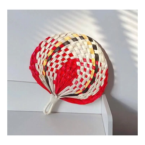Éventail en feuilles de palmier naturelles en gros du Vietnam, éventail artisanal écologique pour la décoration de mariages, les festivals et les marchés de cadeaux - Product Image 4