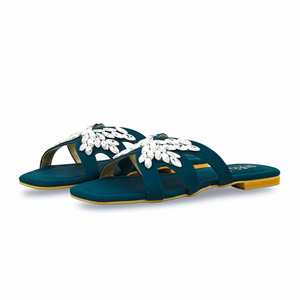 Blue FN7900 Fancy Slipper Flats Calzado cómodo y elegante - Product Image 3