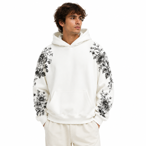 Sudadera con Capucha de Invierno al por Mayor, con Estampado Gráfico Bordado, Personalizada, Oversize, Estilo Urbano, OEM/ODM, Fabricante para Hombre Y2K - Product Image 1