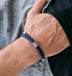 Adjustable Rope Bracelet for <b>Men</b>, Minimalist Cord Bracelet Homme 4mm, Casual Wrist Jewelry Gift - Product Image 3