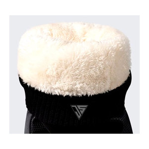 Gants de ski d'hiver pour hommes en polyester imperméable/cuir véritable avec doublure en fourrure, compatibles avec les écrans tactiles, chauds, pour le cyclisme et l'usage quotidien - Product Image 6