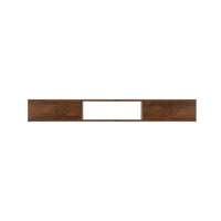 Unit Hiburan TV Modern Darien & Kabinet Hingga 55 inci Warna Maple Brown & Frosty dengan Rak Penyimpanan