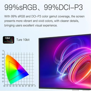 Écran de studio en alliage d'aluminium de 32 pouces avec écran IPS 6K, HDR600, moniteur <span class=keywords><strong>PC</strong></span> 6K avec USB-C pour la conception et les photographes - Product Image 4
