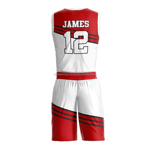 Ensemble d'uniformes de basketball réversibles personnalisés pour hommes, maillot et short sublimés double face, tenues de sport d'équipe, kits d'entraînement, grandes tailles - Product Image 3