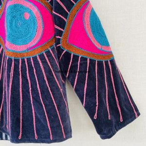 Chaqueta de algodón Suzani hecha a mano en India, chaqueta corta bordada a mano, abrigo unisex, chaqueta corta Suzani hecha a mano - Product Image 5