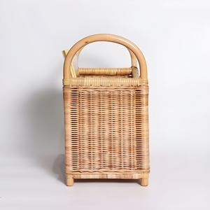 Cesta Organizadora para el Hogar y la Oficina, Cesta para Revistas y Periódicos Hecha a Mano con Ratán Ecológico - Product Image 2