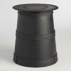 Tabouret en aluminium émaillé de haute qualité, mobilier de qualité supérieure, tabouret en métal, assise finition dorée, ottoman en laiton - Product Image 4