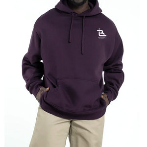 Sudadera con Capucha Lisa y Cómoda para Hombre, Mezcla de Algodón, Prenda Informal para Uso Diario, Tela Suave al Tacto, Logotipo Personalizado, Proveedor Mayorista - Product Image 1