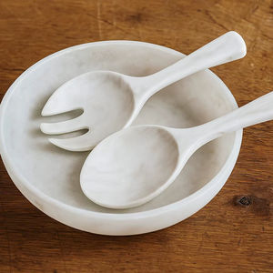 Tazón de Resina con Aspecto de Mármol, Forma Redonda, Tazón para Servir con Acabado Pulido, para Hogar, Hotel y Restaurante, Hecho a Mano - Product Image 1