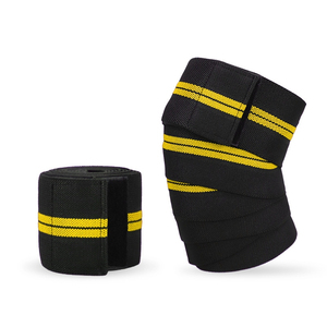 Heavy-Duty Soft Strong Non-Slip <b>Knee</b> Wraps Squat <b>Straps</b> Breathable Natural Rubber Weightlifting Wraps Bandages for Strength - Product Image 5