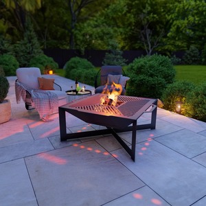 Trendy Outdoor Metal Bonfire Pit for Contemporary Patio Settings - Product Image 3