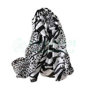Elegante Pañuelo Cuadrado de Seda 100% para Mujer, Estampado de Doble Cara, Borde Azul y Amarillo, Accesorio de Moda Multifuncional para Todas las Temporadas - Product Image 6