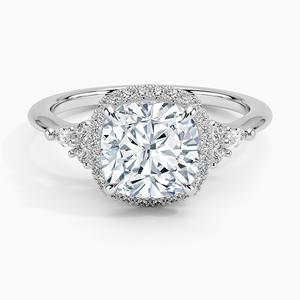 BOJ <b>Ring</b> 056 Cushion Cut <b>925</b> <b>Silver</b> Nadia Halo Diamond <b>Ring</b> 2ct D Color VVS1 Moissanite GRA Certified Low Price Wedding <b>Ring</b> - Product Image 1