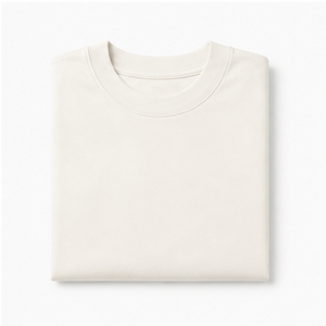 Custom Off <b>White</b> Heavyweight Cotton <b>Mens</b> Extra Oversized Short Sleeve T-Shirt MTS-OVR-0046 - Product Image 5
