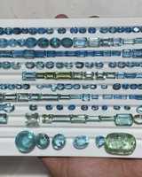 Aigue-marine naturelle certifiée IGI, bleue transparente, toutes formes et tailles disponibles, pierres précieuses en vrac pour la bijouterie