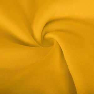 Conjunto de Dos Piezas Amarillo para Mujer, Sudadera Holgada y Pantalones Cortos, Estilo Casual, Color Sólido, Tejido de Algodón, para Primavera/Verano - Product Image 6