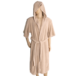 Pure Cotton Breathable Hotel Bathrobes Wholesale Waffle Fabric Summer Thin Beauty Salon Women Full Length - Product Image 3