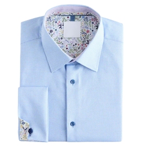 Chemise habillée blanche formelle à manches longues pour homme, 100 % coton, infroissable, simple boutonnage, été, logo personnalisé - Product Image 2