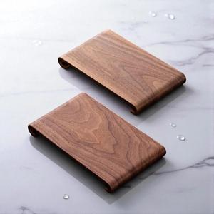 ถาดไม้วอลนัท จานโค้งตกแต่งสำหรับชา เครื่องประดับ เทียน ถาดอาหารไม้ ถาดอเนกประสงค์ไม้ ถาดครัวไม้ - Product Image 6