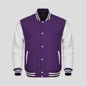 Custom Baseball Varsity Jacket Men's Cotton Letterman <b>Coat</b> Embroidered Team Uniform Snap Button Private Label Bulk Purchase - Product Image 6