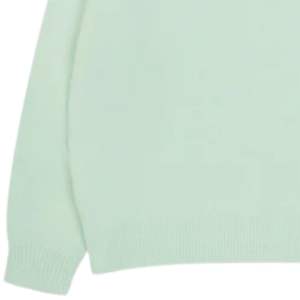 Pull en tricot vert menthe, doux et confortable, idéal pour un usage quotidien, pull élégant et décontracté - Product Image 3