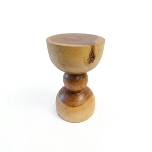 Tabouret en bois massif unique en bois de suar, meubles en bois pour salon, hôtel, appartement ou villa, patio - Product Image 1