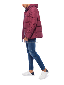 Chaqueta de plumón para hombre de alta calidad, Abrigo acolchado térmico empacable con cremallera a prueba de viento, abrigo de invierno cálido con decoración de piel - Product Image 4