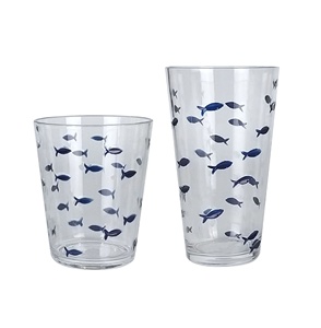 Verres à boire en acrylique incassable motif poisson pour fêtes à domicile - Product Image 3