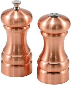 Mini saleros y pimenteros metálicos con diseño recargable para almacenar especias en polvo y condimentos de mesa - Product Image 6