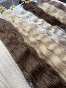 Prix usine Extensions de cheveux en vrac Cheveux vietnamiens Double noyer 100 grammes Couleurs foncées 22 pouces - Product Image 6