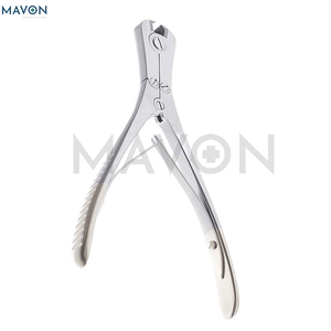 Rongeur para Huesos Ruskin de 19 cm y 5 mm, Instrumentos Ortopédicos Quirúrgicos de Acero Inoxidable, Cortador de Huesos Manual de Doble Acción con Certificación CE - Product Image 1