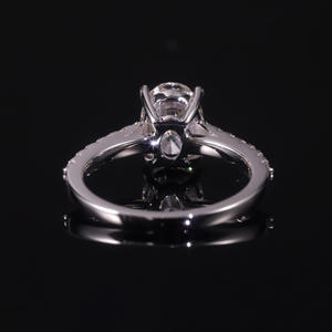 แหวน AMBER JEWELS T-1509 สำหรับทุกเพศ ทองคำแท้ 18K ชุบโรเดียม ประดับด้วยหินธรรมชาติทรงเรขาคณิต ได้รับการรับรองจาก IGI - Product Image 4