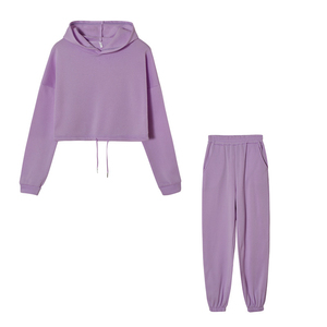 Conjuntos Deportivos de Invierno para Mujer con Logotipo Personalizado, Estampados, 2 en 1, 100% Algodón, para Gimnasio, Deportes y Jogging - Product Image 5