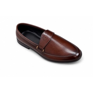 Mocassins en cuir véritable respirant faits à la main, à bout pointu, antidérapants, confortables, pour le bureau et le quotidien, qualité supérieure - Product Image 1