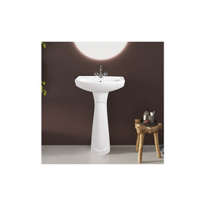 Vente en gros de cuvette sur pied en céramique lavabo d'hôtel lavabo au sol lavabo en céramique pour maison d'hôtel - Product Image 3